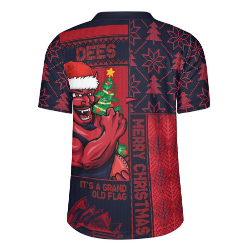 Melbourne Rugby Jersey Merry Christmas Knit Style Festive Spirit Melbourne Rugby Jersey Merry Christmas Knit Style Festive Spirit