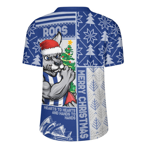 North Melbourne Rugby Jersey Merry Christmas Knit Style Festive Spirit
