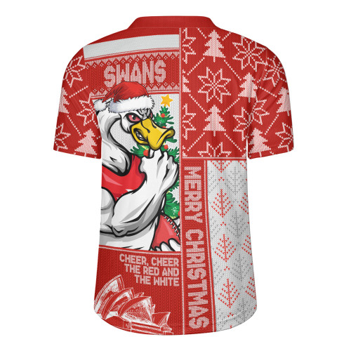 Sydney Swans Rugby Jersey Merry Christmas Knit Style Festive Spirit