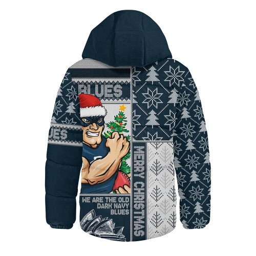Carlton Hooded Padded Jacket Merry Christmas Knit Style Festive Spirit Carlton Hooded Padded Jacket Merry Christmas Knit Style Festive Spirit