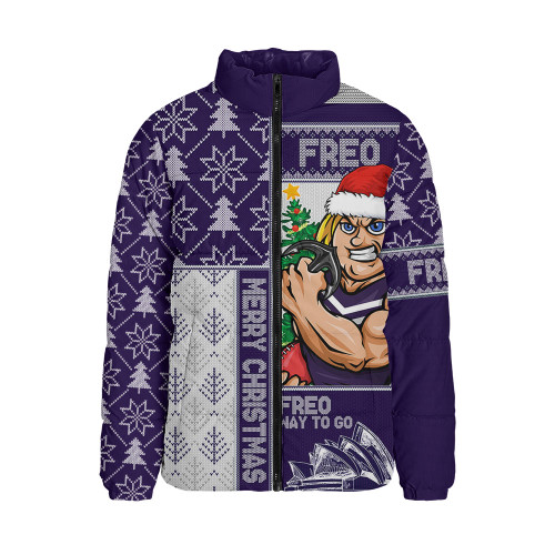 Fremantle Padded Jacket Merry Christmas Knit Style Festive Spirit