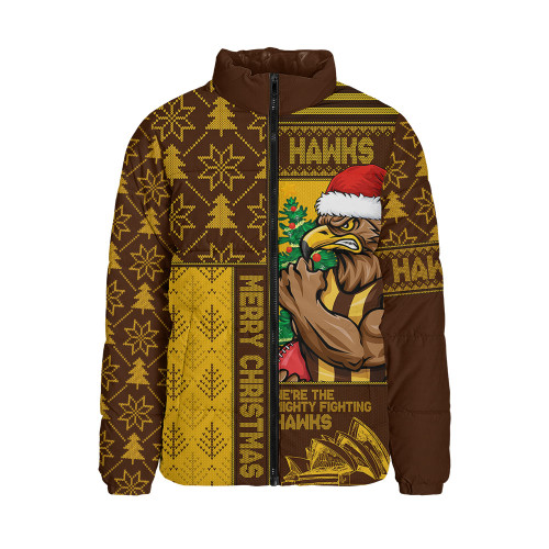 Hawthorn Padded Jacket Merry Christmas Knit Style Festive Spirit