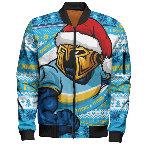 Gold Coast Titans Bomber Jacket Ugly Knit Style For Christmas Game Fans