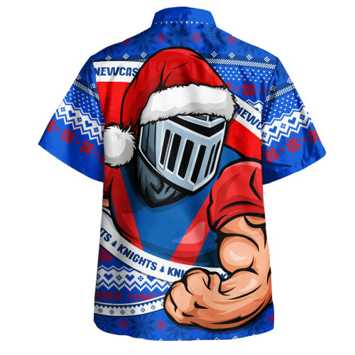 Newcastle Knights Hawaiian Shirt Ugly Knit Style For Christmas Game Fans