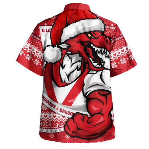 St. George Illawarra Dragons Hawaiian Shirt Ugly Knit Style For Christmas Game Fans