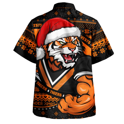 Wests Tigers Hawaiian Shirt Ugly Knit Style For Christmas Game Fans