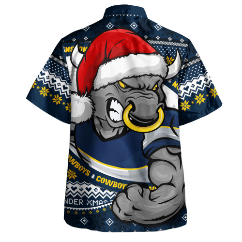 North Queensland Cowboys Hawaiian Shirt Ugly Knit Style For Christmas Game Fans North Queensland Cowboys Hawaiian Shirt Ugly Knit Style For Christmas Game Fans