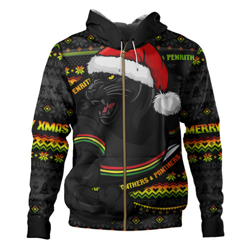Penrith Panthers Hoodie Ugly Knit Style For Christmas Game Fans