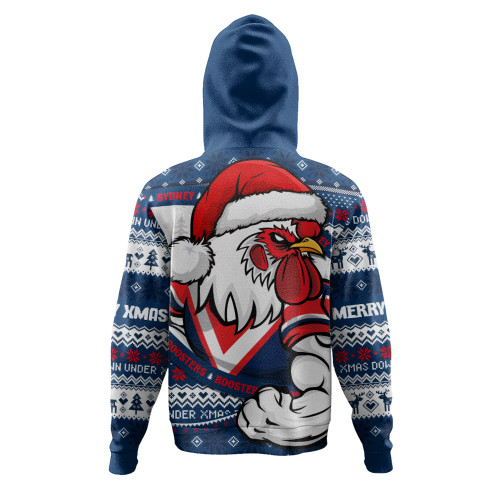 Sydney Roosters Hoodie Ugly Knit Style For Christmas Game Fans