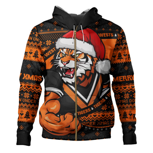 Wests Tigers Hoodie Ugly Knit Style For Christmas Game Fans
