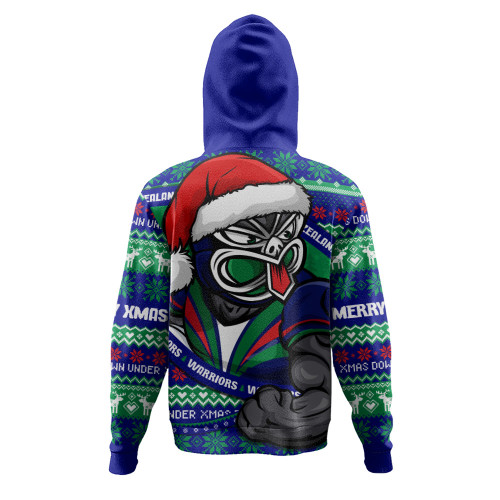 New Zealand Warriors Hoodie Ugly Knit Style For Christmas Game Fans