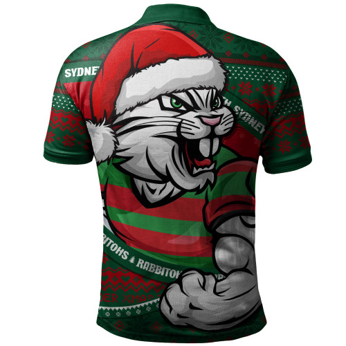 South Sydney Rabbitohs Polo Shirt Ugly Knit Style For Christmas Game Fans