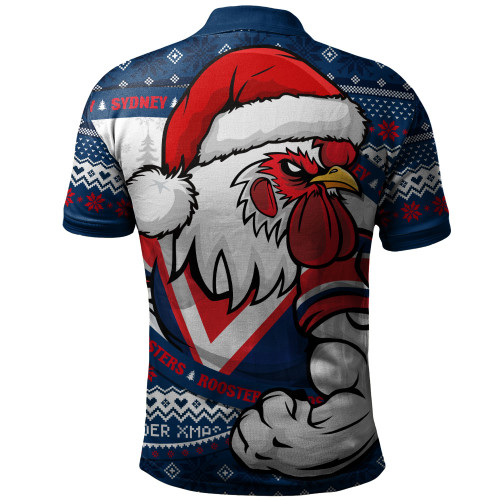 Sydney Roosters Polo Shirt Ugly Knit Style For Christmas Game Fans Sydney Roosters Polo Shirt Ugly Knit Style For Christmas Game Fans
