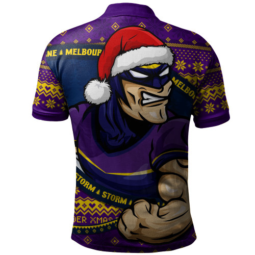 Melbourne Storm Polo Shirt Ugly Knit Style For Christmas Game Fans Melbourne Storm Polo Shirt Ugly Knit Style For Christmas Game Fans