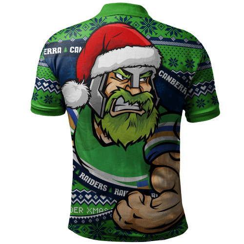 Canberra Raiders Polo Shirt Ugly Knit Style For Christmas Game Fans