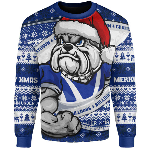 Canterbury-Bankstown Bulldogs Sweatshirt Ugly Knit Style For Christmas Game Fans