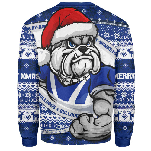 Canterbury-Bankstown Bulldogs Sweatshirt Ugly Knit Style For Christmas Game Fans Canterbury-Bankstown Bulldogs Sweatshirt Ugly Knit Style For Christmas Game Fans