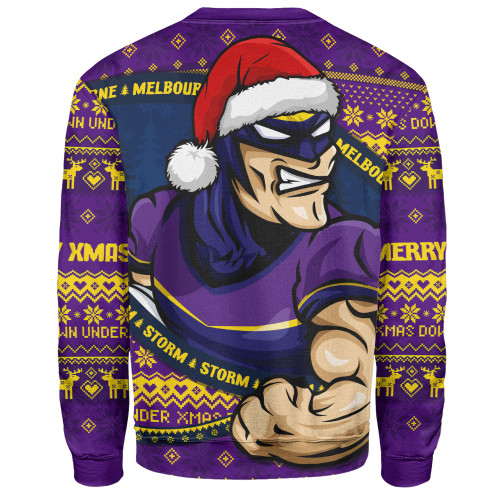 Melbourne Storm Sweatshirt Ugly Knit Style For Christmas Game Fans Melbourne Storm Sweatshirt Ugly Knit Style For Christmas Game Fans