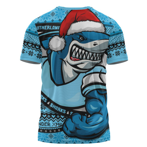Cronulla-Sutherland Sharks T-Shirt Ugly Knit Style For Christmas Game Fans