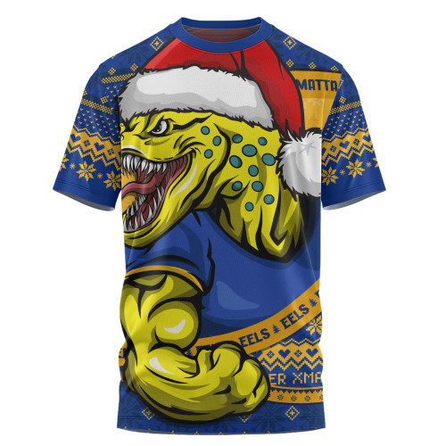Parramatta Eels T-Shirt Ugly Knit Style For Christmas Game Fans
