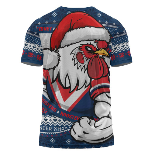 Sydney Roosters T-Shirt Ugly Knit Style For Christmas Game Fans
