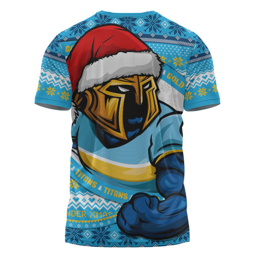 Gold Coast Titans T-Shirt Ugly Knit Style For Christmas Game Fans