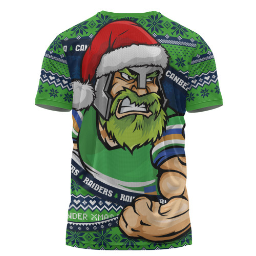 Canberra Raiders T-Shirt Ugly Knit Style For Christmas Game Fans