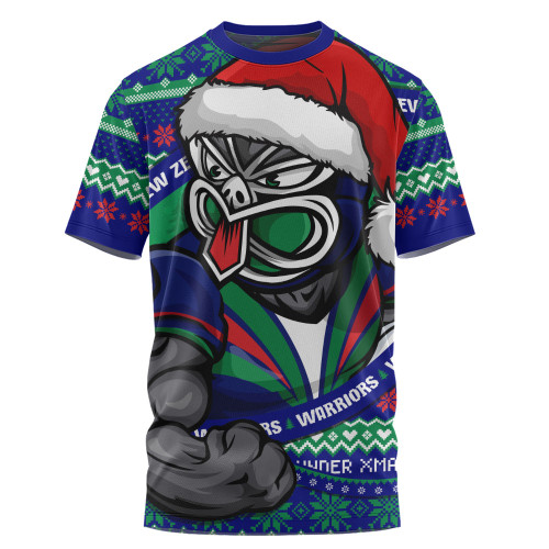 New Zealand Warriors T-Shirt Ugly Knit Style For Christmas Game Fans