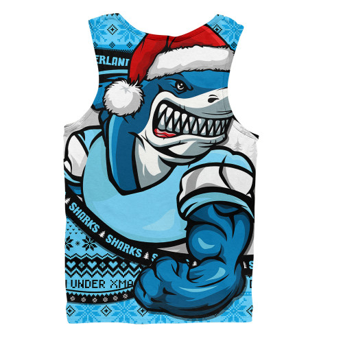 Cronulla-Sutherland Sharks Men Singlet Ugly Knit Style For Christmas Game Fans Cronulla-Sutherland Sharks Men Singlet Ugly Knit Style For Christmas Game Fans