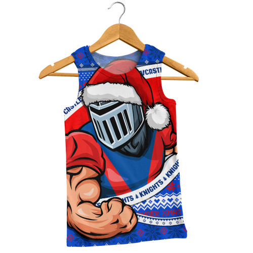 Newcastle Knights Men Singlet Ugly Knit Style For Christmas Game Fans