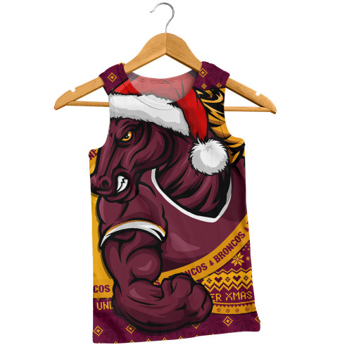 Brisbane Broncos Men Singlet Ugly Knit Style For Christmas Game Fans