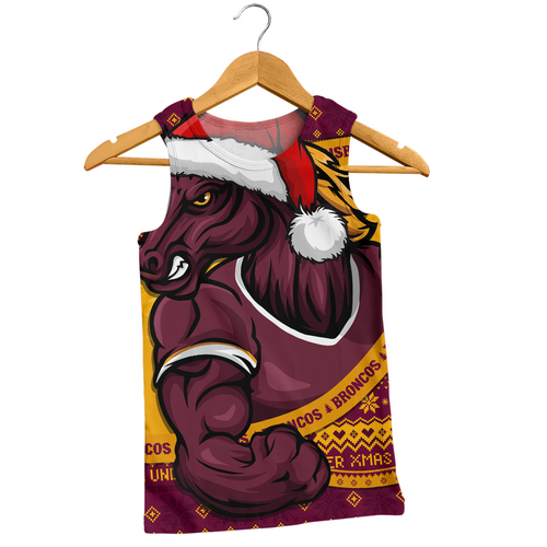 Brisbane Broncos Men Singlet Ugly Knit Style For Christmas Game Fans
