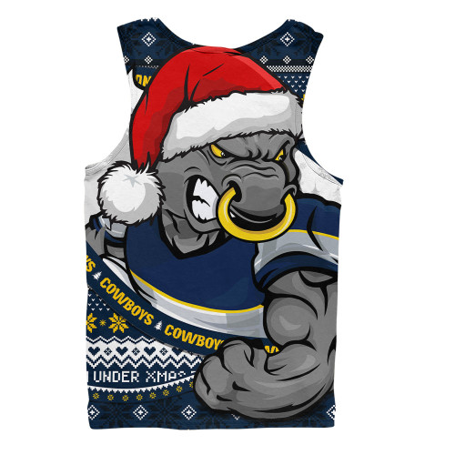 North Queensland Cowboys Men Singlet Ugly Knit Style For Christmas Game Fans