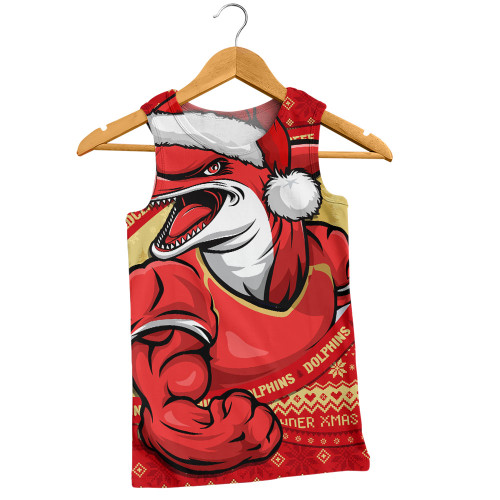 Redcliffe Dolphins Men Singlet Ugly Knit Style For Christmas Game Fans