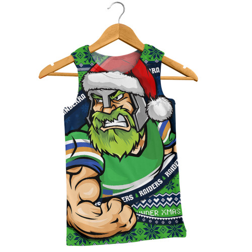 Canberra Raiders Men Singlet Ugly Knit Style For Christmas Game Fans