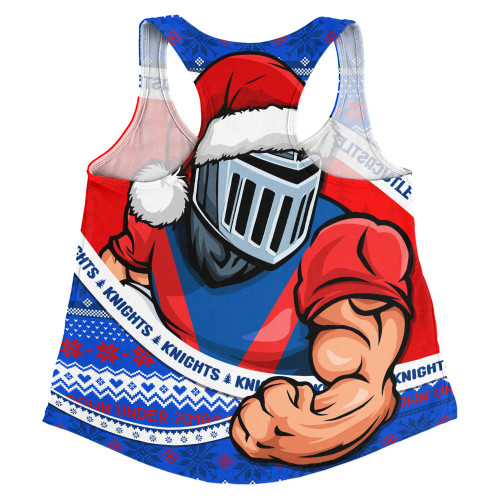 Newcastle Knights Women Racerback Singlet Ugly Knit Style For Christmas Game Fans Newcastle Knights Women Racerback Singlet Ugly Knit Style For Christmas Game Fans