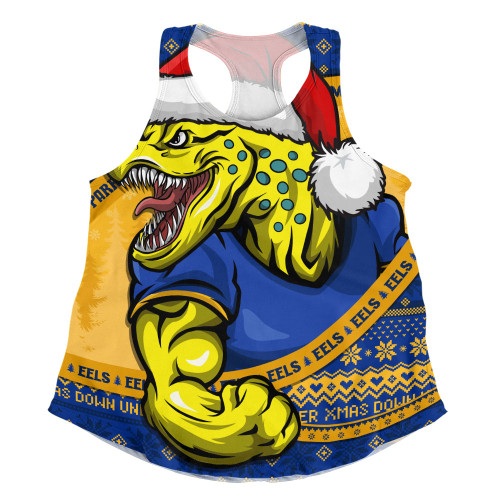 Parramatta Eels Women Racerback Singlet Ugly Knit Style For Christmas Game Fans