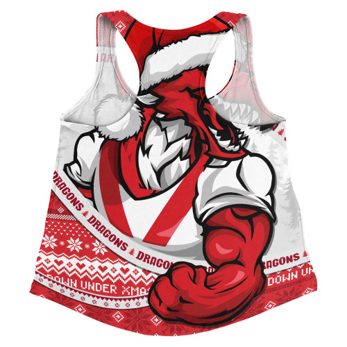 St. George Illawarra Dragons Women Racerback Singlet Ugly Knit Style For Christmas Game Fans St. George Illawarra Dragons Women Racerback Singlet Ugly Knit Style For Christmas Game Fans