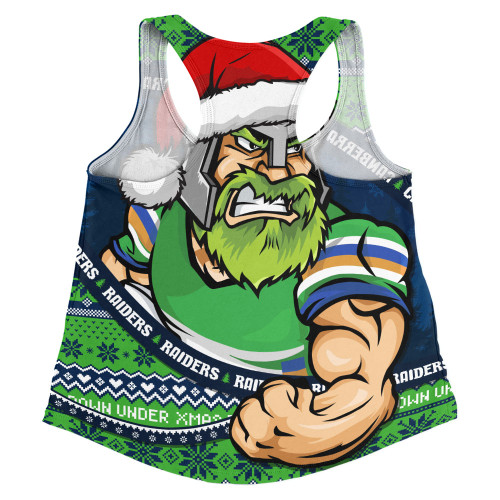 Canberra Raiders Women Racerback Singlet Ugly Knit Style For Christmas Game Fans
