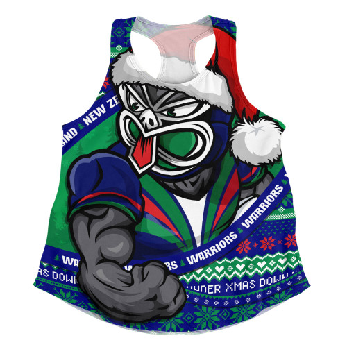 New Zealand Warriors Women Racerback Singlet Ugly Knit Style For Christmas Game Fans