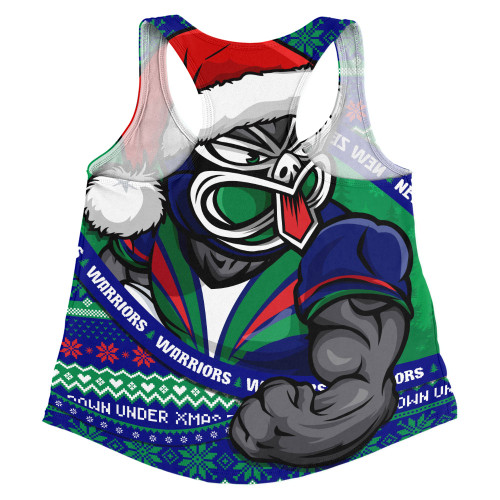 New Zealand Warriors Women Racerback Singlet Ugly Knit Style For Christmas Game Fans