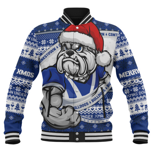 Canterbury-Bankstown Bulldogs Baseball Jacket Ugly Knit Style For Christmas Game Fans