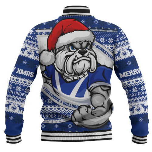 Canterbury-Bankstown Bulldogs Baseball Jacket Ugly Knit Style For Christmas Game Fans