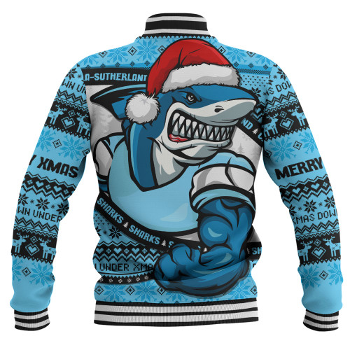 Cronulla-Sutherland Sharks Baseball Jacket Ugly Knit Style For Christmas Game Fans