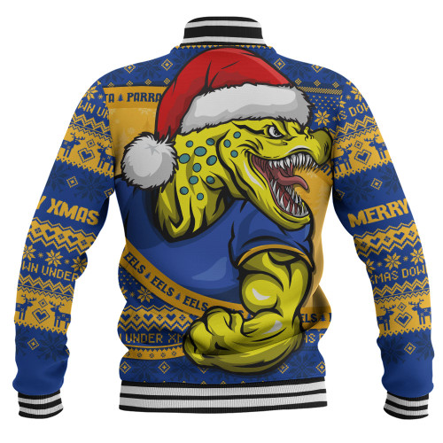 Parramatta Eels Baseball Jacket Ugly Knit Style For Christmas Game Fans Parramatta Eels Baseball Jacket Ugly Knit Style For Christmas Game Fans