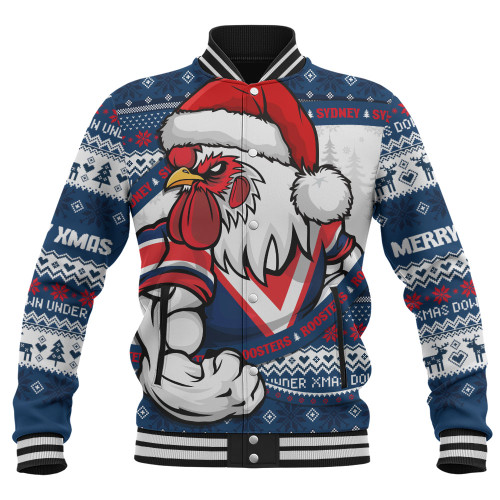 Sydney Roosters Baseball Jacket Ugly Knit Style For Christmas Game Fans
