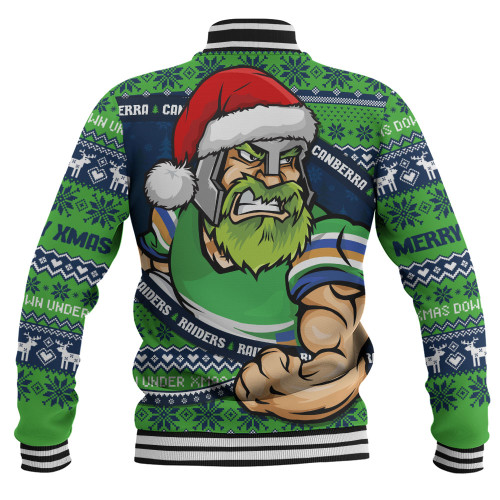 Canberra Raiders Baseball Jacket Ugly Knit Style For Christmas Game Fans Canberra Raiders Baseball Jacket Ugly Knit Style For Christmas Game Fans