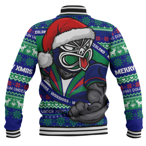 New Zealand Warriors Baseball Jacket Ugly Knit Style For Christmas Game Fans