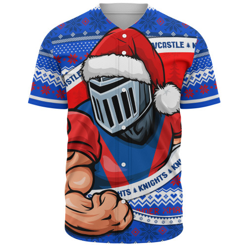 Newcastle Knights Baseball Shirt Ugly Knit Style For Christmas Game Fans