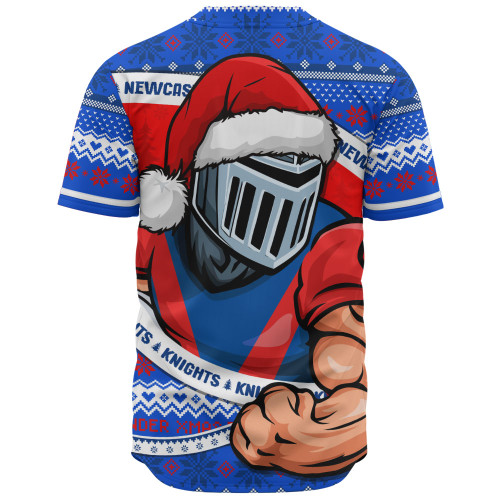 Newcastle Knights Baseball Shirt Ugly Knit Style For Christmas Game Fans